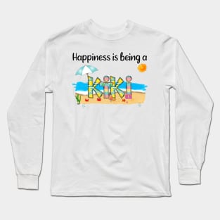 Happiness Is Being A Kiki Summer Beach Happy Mother's Day Long Sleeve T-Shirt